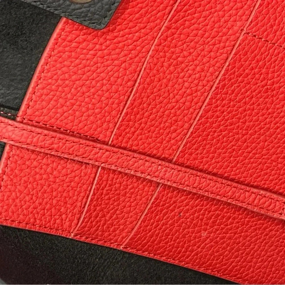 Maison de Sabre The Snap Soft Tote Black Rouge Noir Genuine Leather - Picture 15 of 15